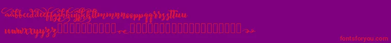 BeliveD Font – Red Fonts on Purple Background