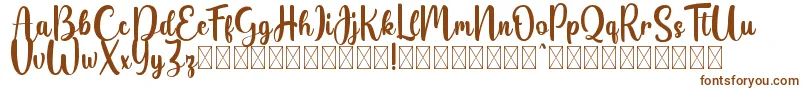 Belladia demo Font – Brown Fonts on White Background