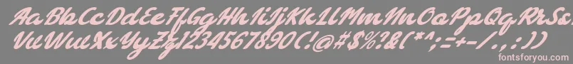 bellagia Font – Pink Fonts on Gray Background