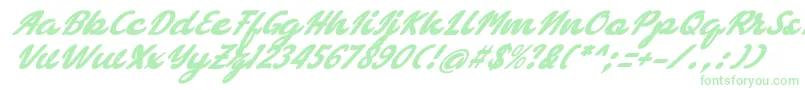 bellagia Font – Green Fonts on White Background