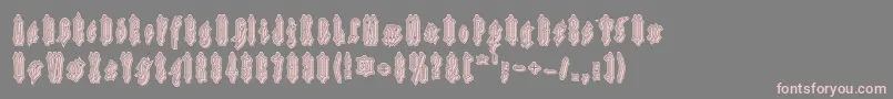 Applesauce11 Font – Pink Fonts on Gray Background