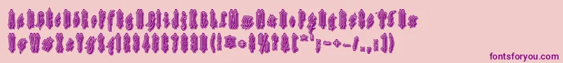 Applesauce11-Schriftart – Violette Schriften auf rosa Hintergrund