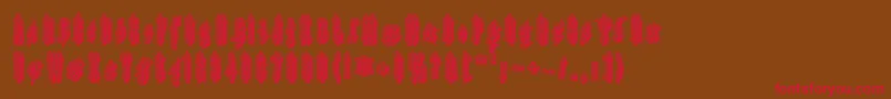 Applesauce11 Font – Red Fonts on Brown Background