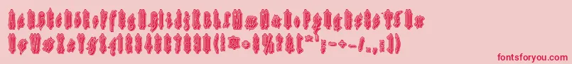 Applesauce11 Font – Red Fonts on Pink Background