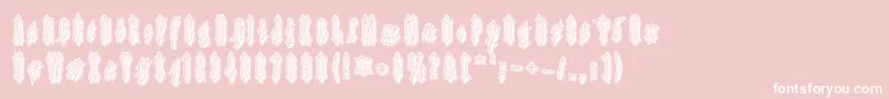 Applesauce11 Font – White Fonts on Pink Background