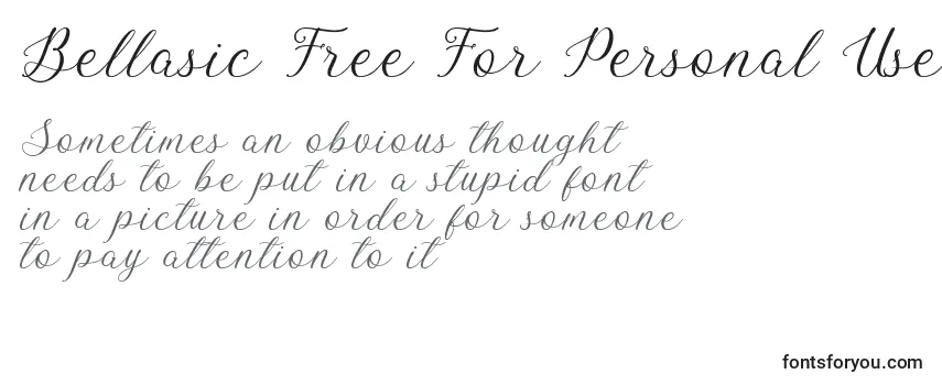 Bellasic Free For Personal Use (121014) Font
