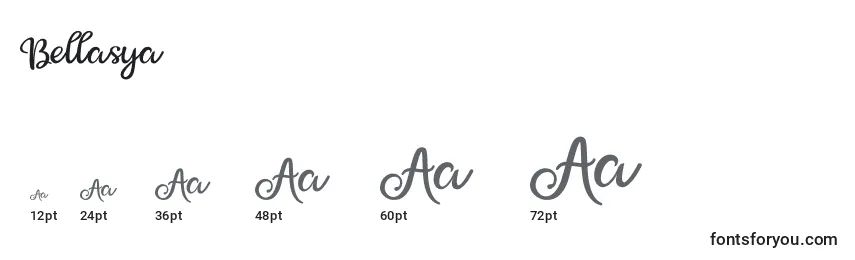 Размеры шрифта Bellasya (121016)