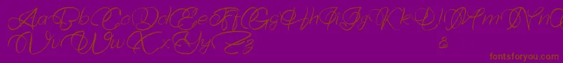 More about Bellaviesta Font Bellaviesta Font – Brown Fonts on Purple Background
