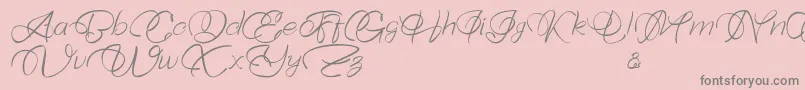 Bellaviesta-Schriftart – Graue Schriften auf rosa Hintergrund