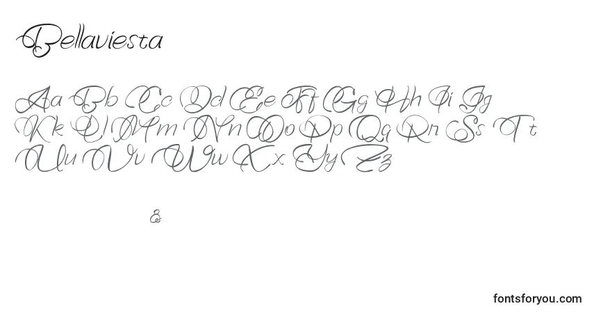 Bellaviesta (121018)-fontti – aakkoset, numerot, erikoismerkit
