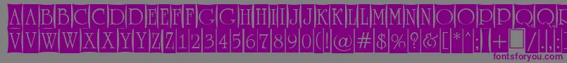 ARomanusttlcmd4cb Font – Purple Fonts on Gray Background