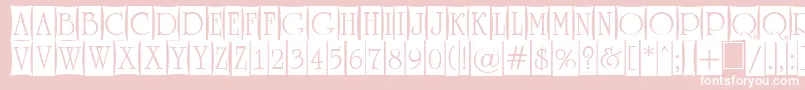 ARomanusttlcmd4cb Font – White Fonts on Pink Background