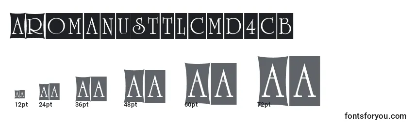 Размеры шрифта ARomanusttlcmd4cb
