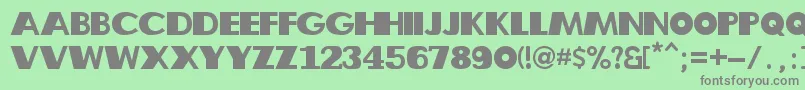 Belle Epoque Font – Gray Fonts on Green Background
