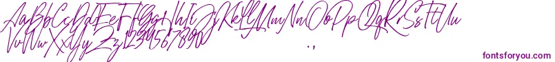 Belle Hamilton-Schriftart – Violette Schriften
