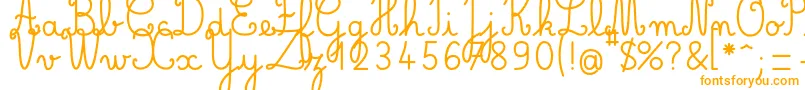 Шрифт BelleAllureCM Gros – оранжевые шрифты