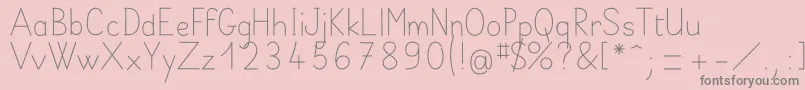 BelleAllureScript2i Fin-Schriftart – Graue Schriften auf rosa Hintergrund
