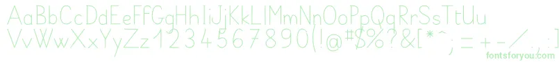 Czcionka BelleAllureScript2i Fin – zielone czcionki