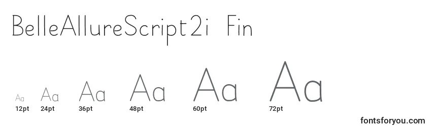 BelleAllureScript2i Fin Font Sizes