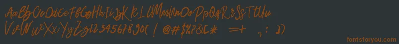 Belley Font – Brown Fonts on Black Background