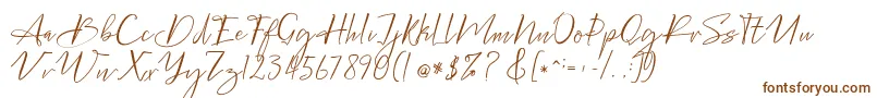 Шрифт Bellgonate – коричневые шрифты на белом фоне