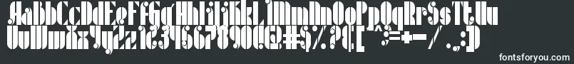 Шрифт Metric – белые шрифты на чёрном фоне