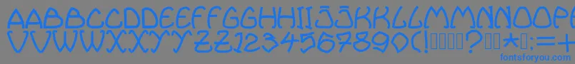 Bellhuy1891-Schriftart – Blaue Schriften auf grauem Hintergrund