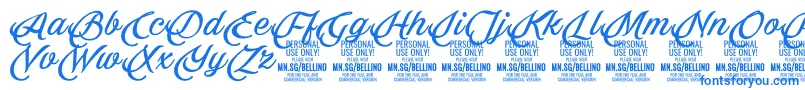 Bellino PERSONAL USE ONLY Font – Blue Fonts