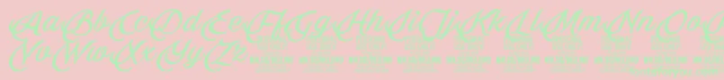 fuente Bellino PERSONAL USE ONLY – Fuentes Verdes Sobre Fondo Rosa