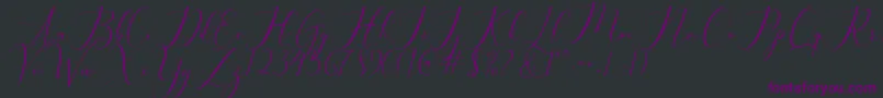 Weitere Informationen zur bellisa-Schriftart bellisa-Schriftart – Violette Schriften auf schwarzem Hintergrund