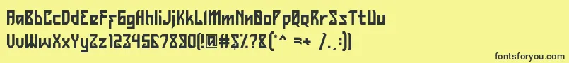 Police Belltrain Regular Free for Personal Use – polices noires sur fond jaune