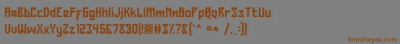 Belltrain Regular Free for Personal Use Font – Brown Fonts on Gray Background