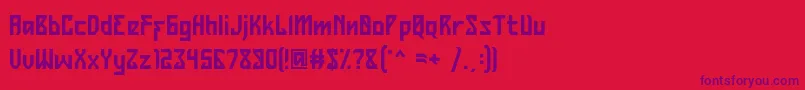 Belltrain Regular Free for Personal Use Font – Purple Fonts on Red Background