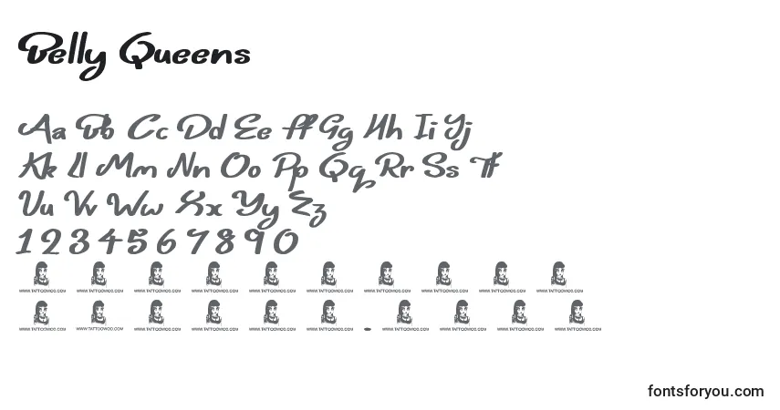 Belly Queensフォント–アルファベット、数字、特殊文字