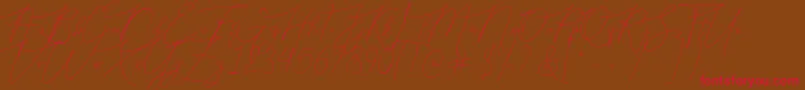 Bellya Vaky Font – Red Fonts on Brown Background