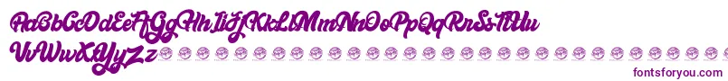 Bellynice Demo Font – Purple Fonts on White Background