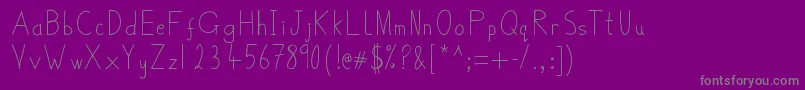 BelmulletFont Font – Gray Fonts on Purple Background