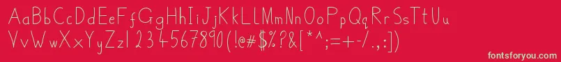 BelmulletFont Font – Green Fonts on Red Background