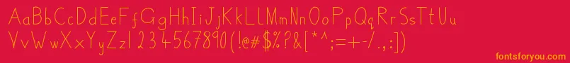 BelmulletFont Font – Orange Fonts on Red Background