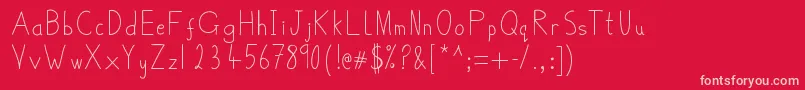 BelmulletFont Font – Pink Fonts on Red Background