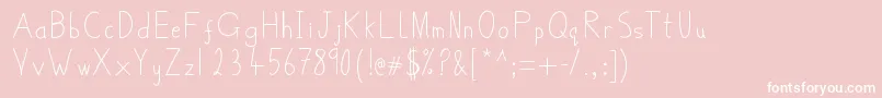 フォントBelmulletFont – ピンクの背景に白い文字