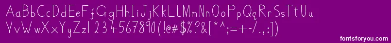 BelmulletFont Font – White Fonts on Purple Background