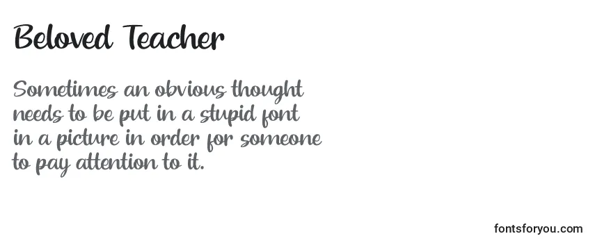 Beloved Teacher (121064) Font