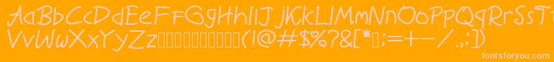 Подробнее о шрифте BelovedJourney Шрифт BelovedJourney – розовые шрифты на оранжевом фоне