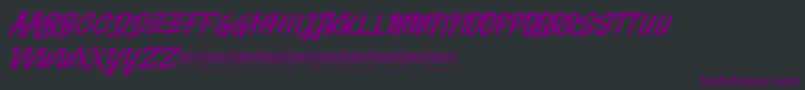 Belvanademo Font – Purple Fonts on Black Background