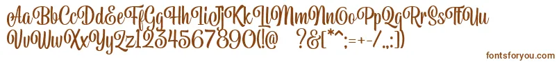 fuente Belymon Script DEMO – Fuentes Marrones Sobre Fondo Blanco