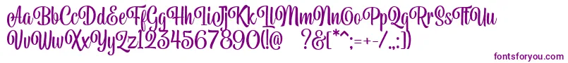 Więcej informacji o czcionce Belymon Script DEMO Czcionka Belymon Script DEMO – fioletowe czcionki