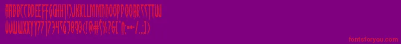 Inhumanity Font – Red Fonts on Purple Background