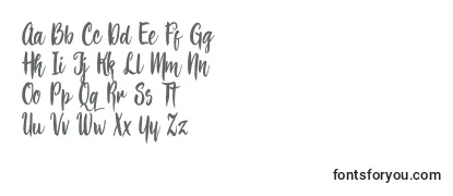 Schriftart Bemboza script