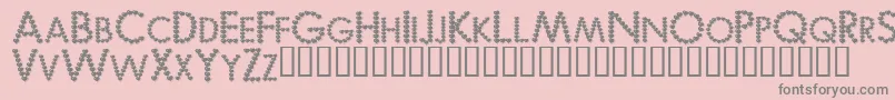 Weitere Informationen zur BEMYV -Schriftart BEMYV -Schriftart – Graue Schriften auf rosa Hintergrund